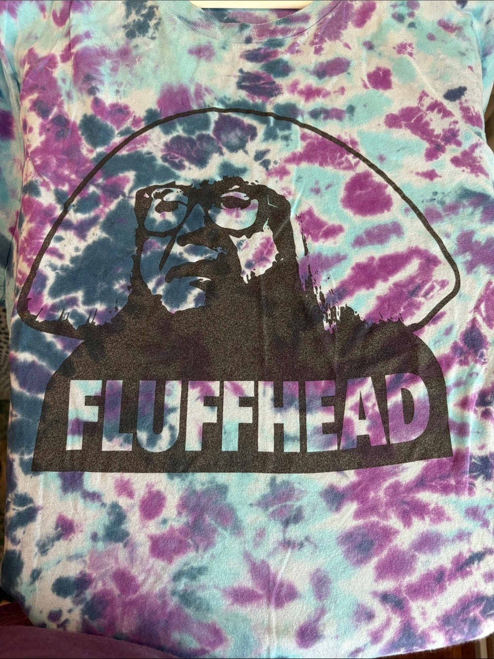 Phish/Its always sunny in Philadelphia crossover Tie-Dye 'FLUFFHEAD' Tee
